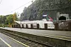 Stasjonsbygget til den nye stasjonen i fjellet begynner å ta form.
