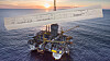 Dette er kopien av kvittering for en rekommandert sending til daværende Statoil ASA, nå Equinor, 23. september 2015. Lagt oppå bildet av Njord-plattformen. Foto: Thomas Sola - Equinor/Montasje: TU.