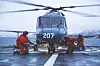 Lynx 207 på sitt siste operative oppdrag søndag kveld utenfor Sortland.