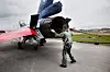 F-16 på Kjeller. Foto: Teknisk Ukeblad