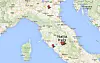 Fra fem til femti: Aega har eier i øyeblikket de fem solparkerne Magnacavallo i nord, Montalto di Castro i Lazio, samt Narni, Amelia og Terni i Umbria. Alle har en installert effekt på 1 MW med en forventet årsproduksjon på mellom 1.300.000 og 1.400.000 kilowattimer. Kart: Google Maps/Teknisk Ukeblad