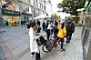 Politiet sjekker alle som skal inn i Oslo sentrum onsdag. Foto: Arash A. Nejad