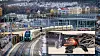 19. desember 2022 ble Follobanen stengt på grunn av strømproblemer etter en brann i et teknisk rom ved Ski stasjon. Høyspentkabelen (det innfelte bildet) fikk store skader før banen ble stengt. Foto: Eirik Helland Urke/ Bane Nor