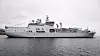 Det nye logestikkfartøyet KNM Maud ankom fredag Sjøforsvarets hovedbase, Haakonsvern.