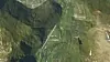 Satelittfoto av strekningen som skal utvides. Illustrasjon: Statens vegvesen