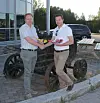 Per Olav Fredheim sammen med Ciaran Ryan fra Sandvik Nobile.