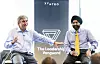 Osvald Bjelland har utviklet et nært samarbeid med toppsjefen i Mastercard, indiske Ajay Banga, nlant annet i samband med lederprogrammet The Leadership Vanguard. Foto: Privat/Philip Durrant