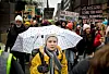 Jenta som startet skolestreikebølgen for klimaet, svenske Greta Thunberg, under «Global Strike For Future»-demonstrasjonen i Stockholm 15. mars i år. Foto: Pontus Lundahl/TT/Reuters/Scanpix
