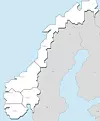 Norges fem prisområder. Prisskillet følger den sørlige grensa til NO3. Bilde: Statnett