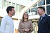 Lars Iver Strand (til venstre), Camilla Gustavsen og Henning Lunde i Obos Oppstart vil intensivere satsingen på teknologigründere.