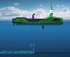 Gjennom en moonpool skal ROV-er settes ut og hentes opp med et system utviklet av Kongsberg Deck Machinery & Motion Control.