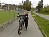 Når motoren dør, bør man ha godt humør. Foto: Privat