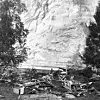 LOEN: 74 mennesker omkom da Ramnefjellet på vestsiden av Lovatnet i Nordfjord raste ut den 13. september 1936. Dette var den andre ulykken i samme området. I 1905 omkom 61 mennesker etter ras fra det samme fjellet. Foto: NTB scanpix